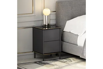 Imaj Nattbord 40x35 cm Antrasitt - Hanah Home - Møbler - Bord - Avlastningsbord & sidobord - Sengebord & nattbord