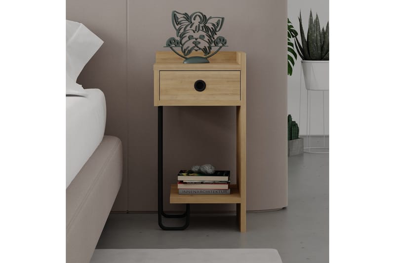 Sirius Nattbord 32x30 cm Lysbrun - Hanah Home - Møbler - Bord - Avlastningsbord & sidobord - Sengebord & nattbord