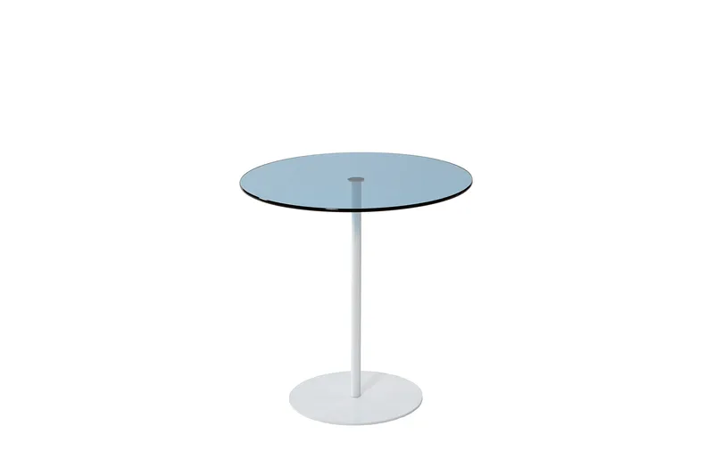 Chill-Out Sidebord 50x50 cm Hvit/Blå - Hanah Home - Møbler - Bord - Avlastningsbord & sidobord - Brettbord og småbord