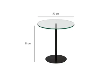 Chill-Out Sidebord 50x50 cm Svart - Hanah Home - Møbler - Bord - Avlastningsbord & sidobord - Brettbord og småbord