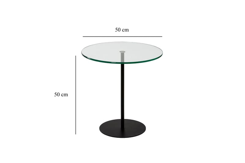 Chill-Out Sidebord 50x50 cm Svart - Hanah Home - Møbler - Bord - Avlastningsbord & sidobord - Brettbord og småbord