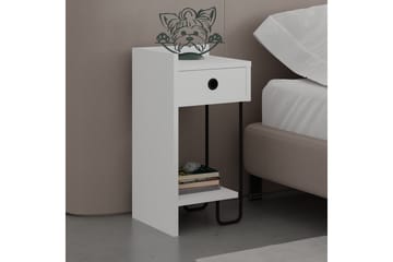 Sirius Nattbord 32x30 cm Hvit - Hanah Home - Møbler - Bord - Avlastningsbord & sidobord - Sengebord & nattbord
