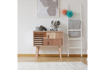 Bertoaria Nattbord 60x40 cm Brun - Hanah Home - Møbler - Bord - Avlastningsbord & sidobord - Sengebord & nattbord