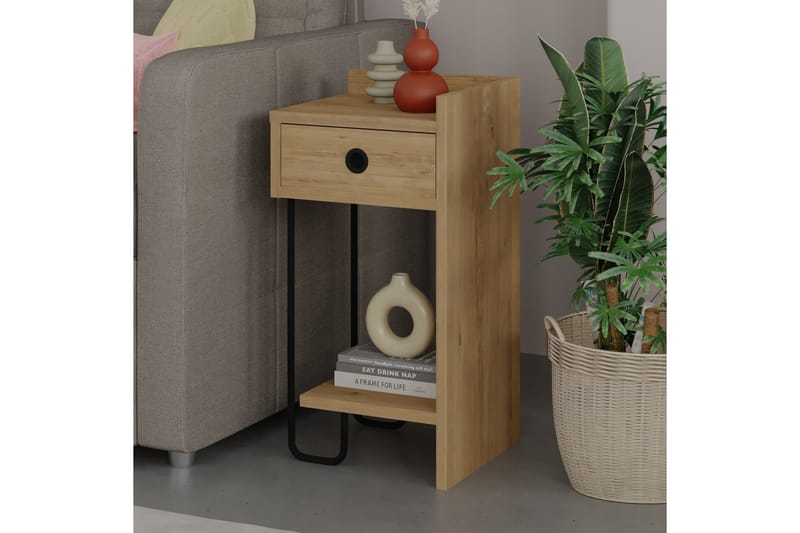 Sirius Nattbord 32x30 cm Lysbrun - Hanah Home - Møbler - Bord - Avlastningsbord & sidobord - Sengebord & nattbord