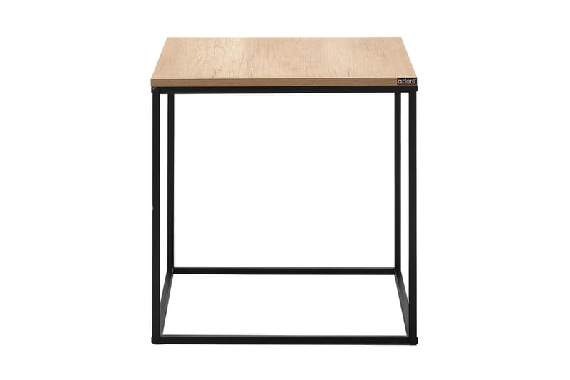 Ajmit Sidebord 50x52 cm Brun/Svart, Hanah Home