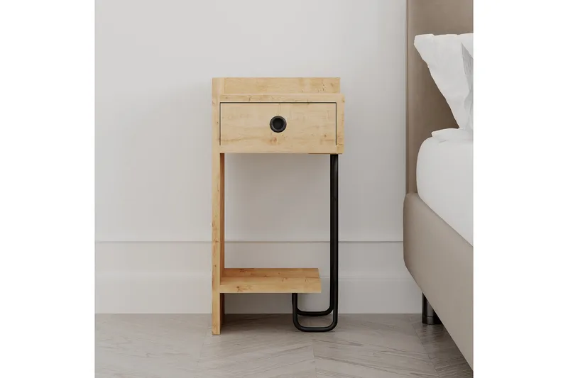 Sirius Nattbord 32x30 cm Lysbrun - Hanah Home - Møbler - Bord - Avlastningsbord & sidobord - Sengebord & nattbord