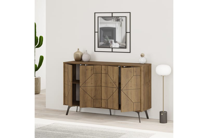 Dune Konsollbord 123x77,4 cm Brun/Hvit - Hanah Home - Møbler - Bord - Avlastningsbord & sidobord - Konsollbord & gangbord