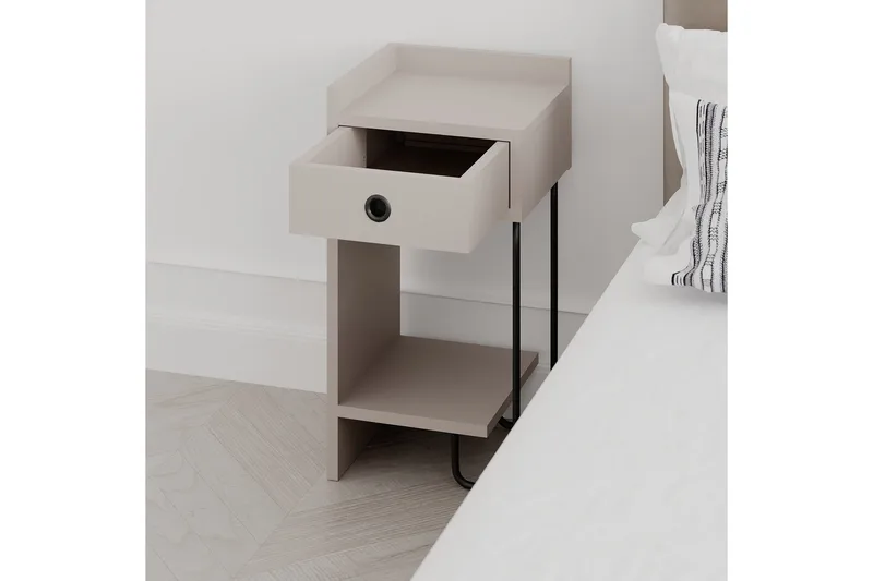 Sirius Nattbord 32x30 cm Lysbrun - Hanah Home - Møbler - Bord - Avlastningsbord & sidobord - Sengebord & nattbord