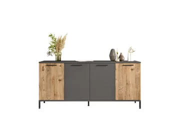 Jagmal Konsollbord 160x71,8 cm Antrasitt/Brun - Hanah Home - Møbler - Bord - Avlastningsbord & sidobord - Konsollbord & gangbord