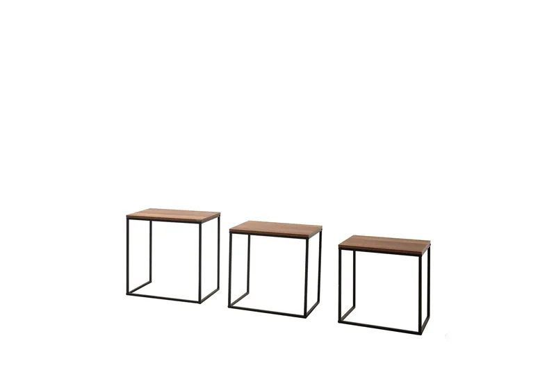 Ajmit Satsbord Brun - Hanah Home - Møbler - Bord - Avlastningsbord & sidobord - Settbord