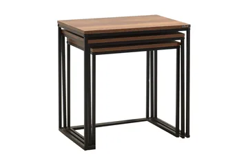 Ajmit Satsbord Brun - Hanah Home - Møbler - Bord - Avlastningsbord & sidobord - Settbord