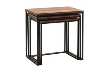 Ajmit Satsbord Brun - Hanah Home - Møbler - Bord - Avlastningsbord & sidobord - Settbord