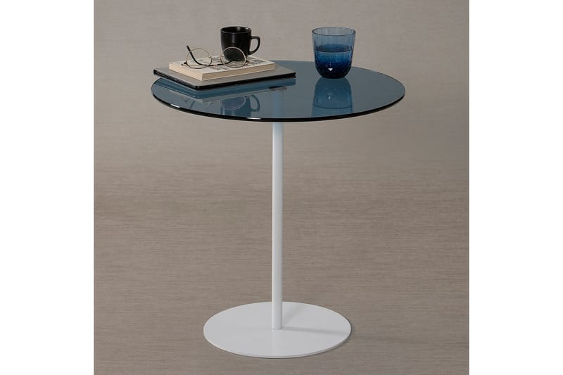 Chill-Out Sidebord 50x50 cm Hvit/Blå - Hanah Home - Møbler - Bord - Avlastningsbord & sidobord - Brettbord og småbord