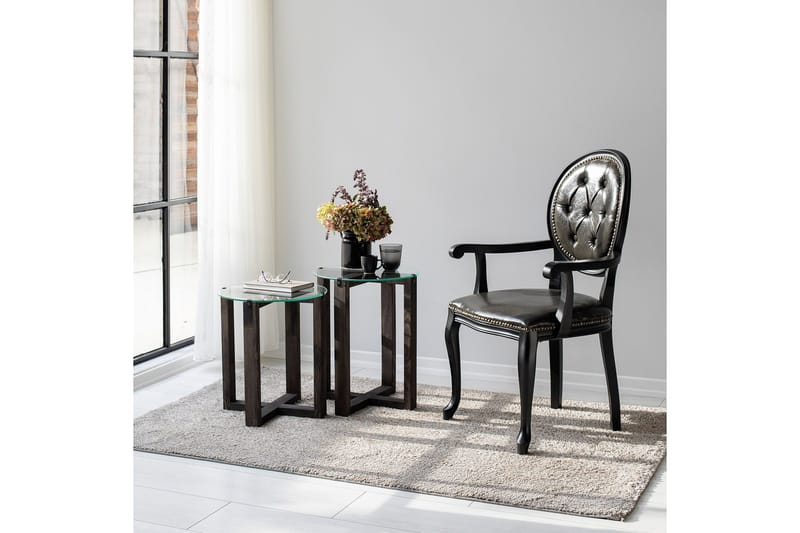 Liepene Sidebord 45x40 cm Svart - Hanah Home - Møbler - Bord - Avlastningsbord & sidobord - Brettbord og småbord