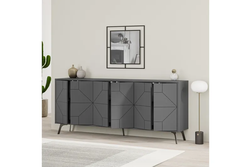 Dune Konsollbord 183,8x77,4 cm Antrasitt - Hanah Home - Møbler - Bord - Avlastningsbord & sidobord - Konsollbord & gangbord