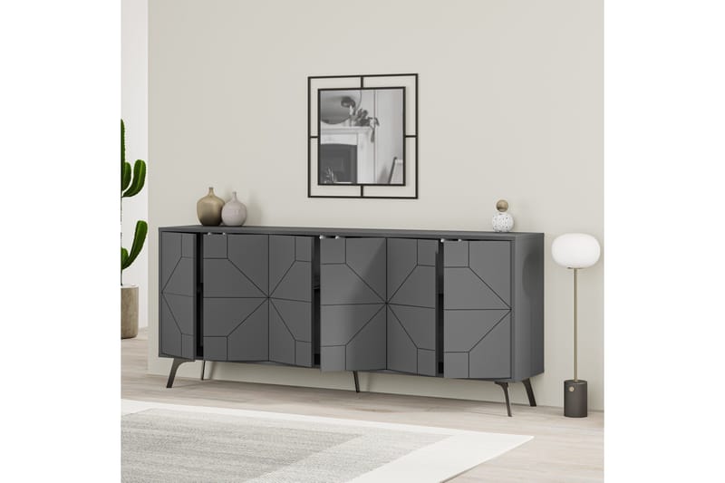 Dune Konsollbord 183,8x77,4 cm Antrasitt - Hanah Home - Møbler - Bord - Avlastningsbord & sidobord - Konsollbord & gangbord