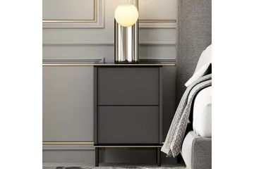 Imaj Nattbord 40x35 cm Antrasitt - Hanah Home - Møbler - Bord - Avlastningsbord & sidobord - Sengebord & nattbord