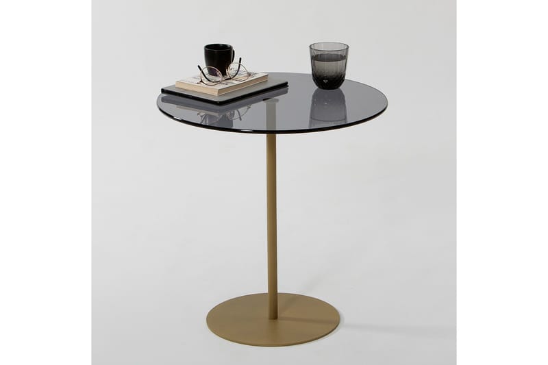 Chill-Out Sidebord 50x50 cm Gull/Mørkgrå - Hanah Home - Møbler - Bord - Avlastningsbord & sidobord - Brettbord og småbord