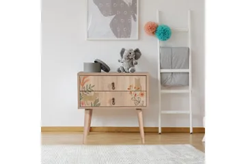 Bertoaria Nattbord 60x40 cm Brun - Hanah Home - Møbler - Bord - Avlastningsbord & sidobord - Sengebord & nattbord