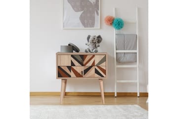 Bertoaria Nattbord 60x40 cm Brun - Hanah Home - Møbler - Bord - Avlastningsbord & sidobord - Sengebord & nattbord