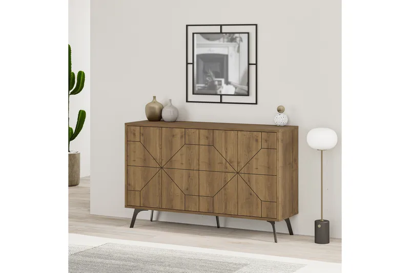 Dune Konsollbord 123x77,4 cm Brun/Hvit - Hanah Home - Møbler - Bord - Avlastningsbord & sidobord - Konsollbord & gangbord