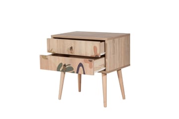 Bertoaria Nattbord 60x40 cm Brun - Hanah Home - Møbler - Bord - Avlastningsbord & sidobord - Sengebord & nattbord