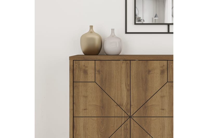 Dune Konsollbord 123x77,4 cm Brun/Hvit - Hanah Home - Møbler - Bord - Avlastningsbord & sidobord - Konsollbord & gangbord