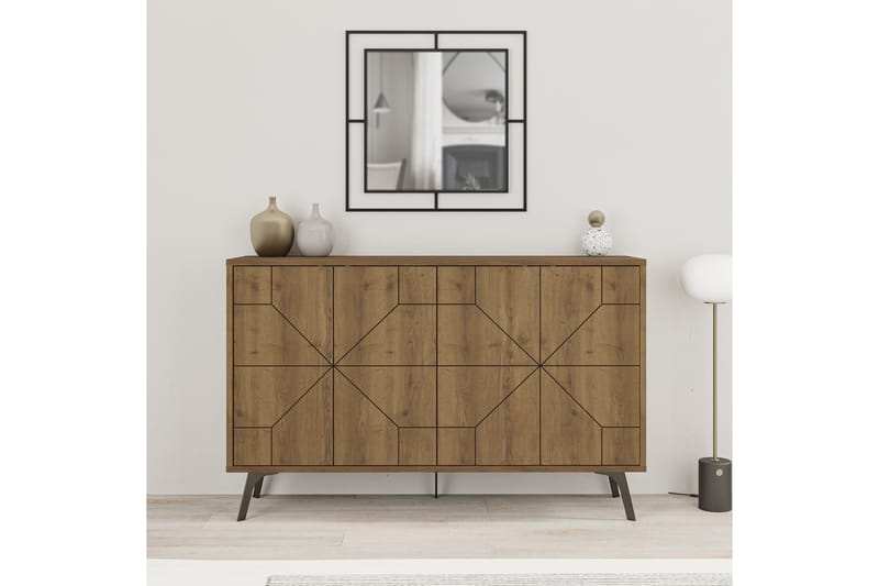 Dune Konsollbord 123x77,4 cm Brun/Hvit - Hanah Home - Møbler - Bord - Avlastningsbord & sidobord - Konsollbord & gangbord