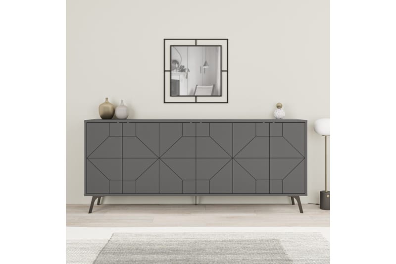 Dune Konsollbord 183,8x77,4 cm Antrasitt - Hanah Home - Møbler - Bord - Avlastningsbord & sidobord - Konsollbord & gangbord