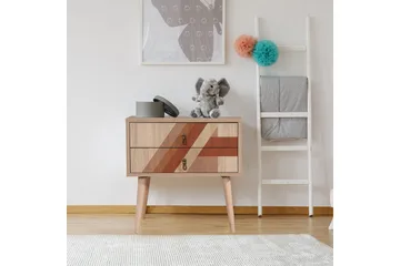 Bertoaria Nattbord 60x40 cm Brun - Hanah Home - Møbler - Bord - Avlastningsbord & sidobord - Sengebord & nattbord