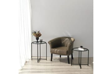 Akeno Sidebord 60x50 cm Svart - Hanah Home - Møbler - Bord - Avlastningsbord & sidobord - Lampebord & sidebord