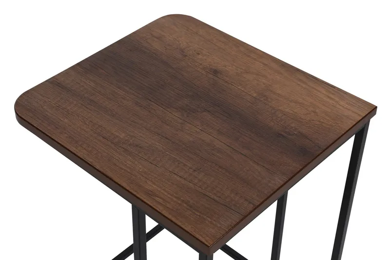 Nagako Sett med Bord Brun/Svart - Hanah Home - Møbler - Bord - Avlastningsbord & sidobord - Settbord