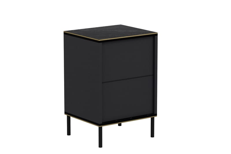 Imaj Nattbord 40x35 cm Antrasitt - Hanah Home - Møbler - Bord - Avlastningsbord & sidobord - Sengebord & nattbord