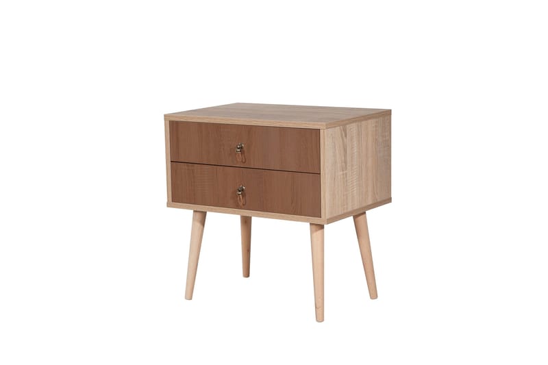 Bertoaria Nattbord 60x40 cm Brun, Hanah Home