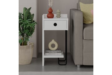 Sirius Nattbord 32x30 cm Hvit - Hanah Home - Møbler - Bord - Avlastningsbord & sidobord - Sengebord & nattbord