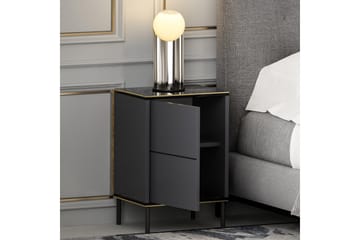 Imaj Nattbord 40x35 cm Antrasitt - Hanah Home - Møbler - Bord - Avlastningsbord & sidobord - Sengebord & nattbord