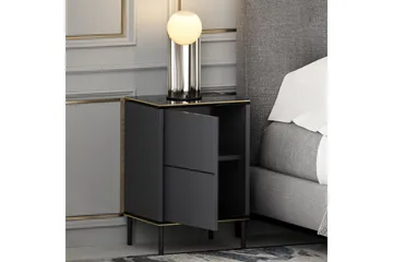 Imaj Nattbord 40x35 cm Antrasitt - Hanah Home - Møbler - Bord - Avlastningsbord & sidobord - Sengebord & nattbord