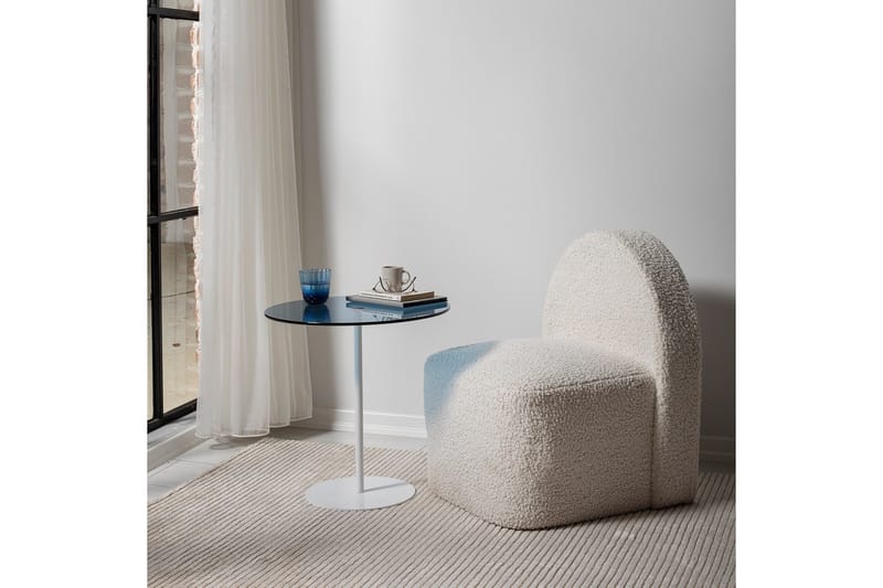 Chill-Out Sidebord 50x50 cm Hvit/Blå - Hanah Home - Møbler - Bord - Avlastningsbord & sidobord - Brettbord og småbord