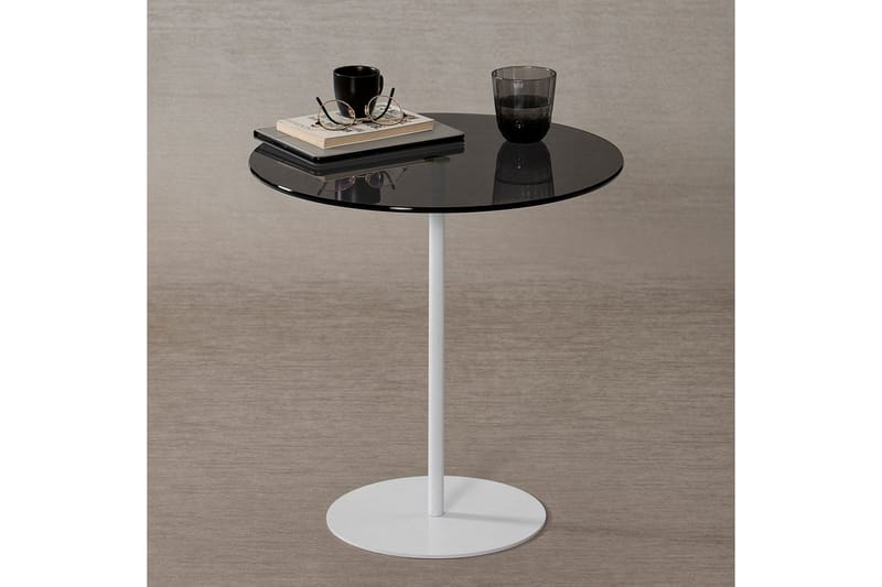 Chill-Out Sidebord 50x50 cm Hvit/Mørk Grå - Hanah Home - Møbler - Bord - Avlastningsbord & sidobord - Brettbord og småbord