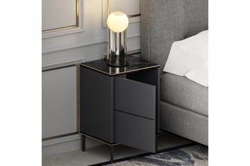 Imaj Nattbord 40x35 cm Antrasitt - Hanah Home - Møbler - Bord - Avlastningsbord & sidobord - Sengebord & nattbord