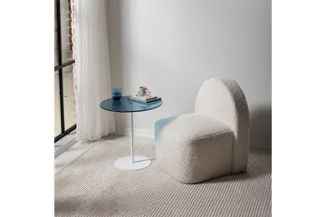 Chill-Out Sidebord 50x50 cm Hvit/Blå - Hanah Home - Møbler - Bord - Avlastningsbord & sidobord - Brettbord og småbord