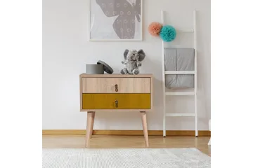 Bertoaria Nattbord 60x40 cm Brun - Hanah Home - Møbler - Bord - Avlastningsbord & sidobord - Sengebord & nattbord