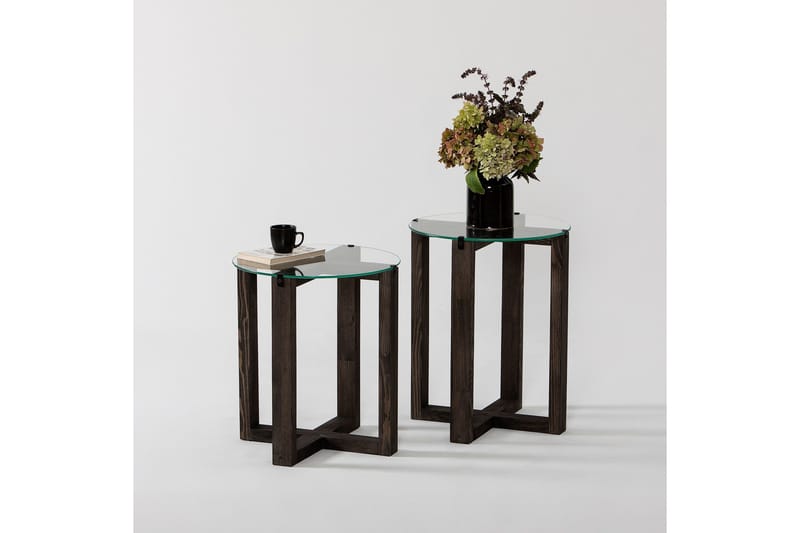 Liepene Sidebord 45x40 cm Svart - Hanah Home - Møbler - Bord - Avlastningsbord & sidobord - Brettbord og småbord