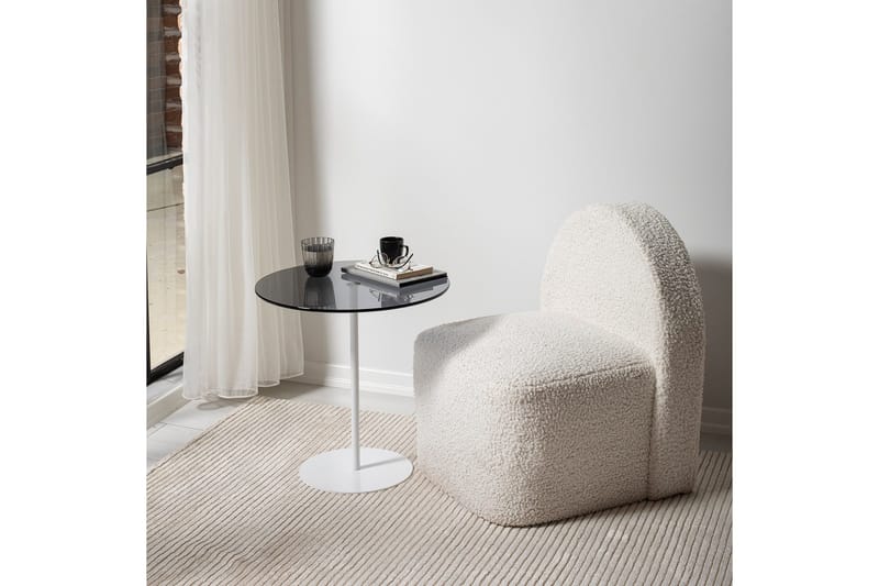 Chill-Out Sidebord 50x50 cm Hvit/Mørk Grå - Hanah Home - Møbler - Bord - Avlastningsbord & sidobord - Brettbord og småbord