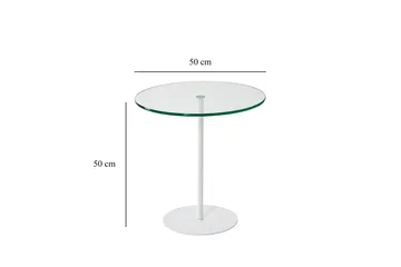 Chill-Out Sidebord 50x50 cm Hvit - Hanah Home - Møbler - Bord - Avlastningsbord & sidobord - Brettbord og småbord