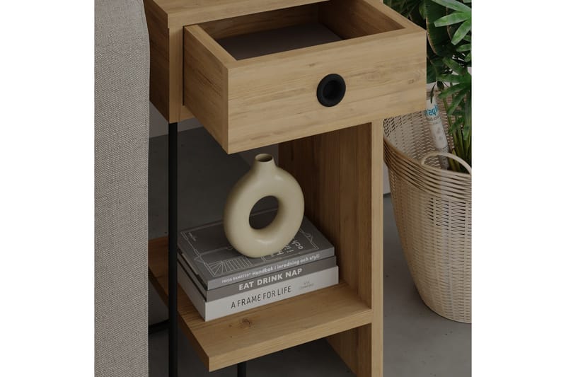 Sirius Nattbord 32x30 cm Lysbrun - Hanah Home - Møbler - Bord - Avlastningsbord & sidobord - Sengebord & nattbord