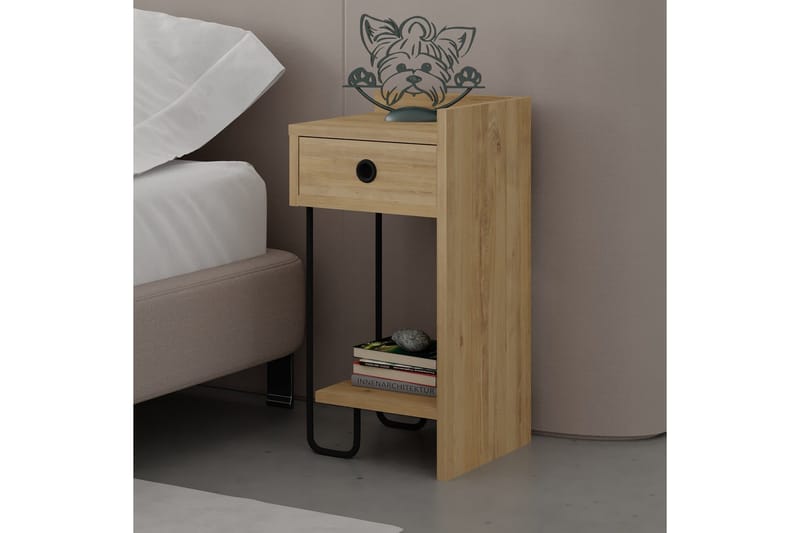 Sirius Nattbord 32x30 cm Lysbrun - Hanah Home - Møbler - Bord - Avlastningsbord & sidobord - Sengebord & nattbord