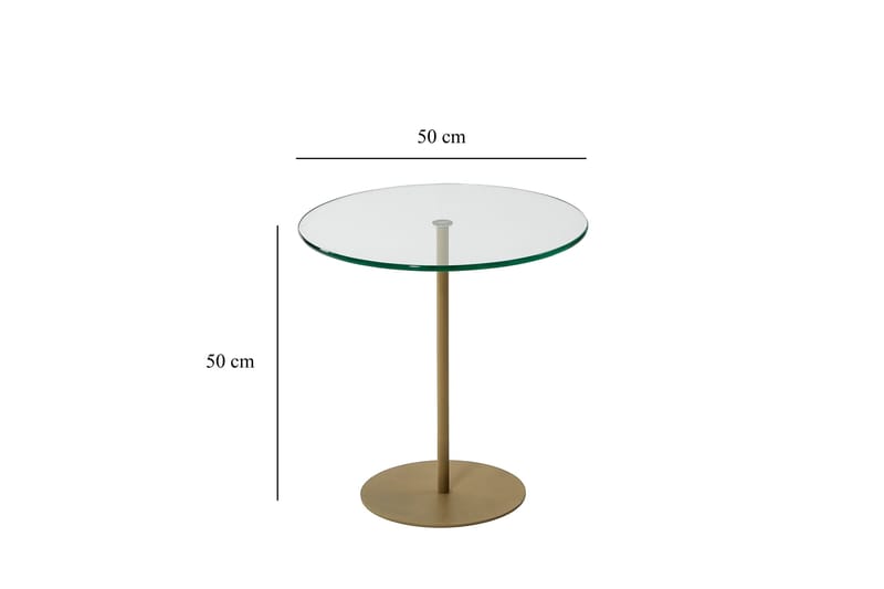 Chill-Out Sidebord 50x50 cm Gull - Hanah Home - Møbler - Bord - Avlastningsbord & sidobord - Brettbord og småbord