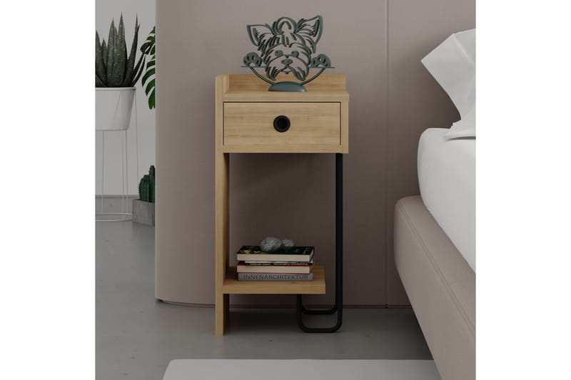 Sirius Nattbord 32x30 cm Lysbrun - Hanah Home - Møbler - Bord - Avlastningsbord & sidobord - Sengebord & nattbord