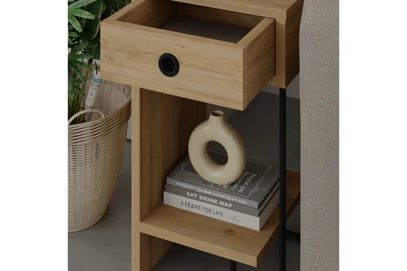 Sirius Nattbord 32x30 cm Lysbrun - Hanah Home - Møbler - Bord - Avlastningsbord & sidobord - Sengebord & nattbord